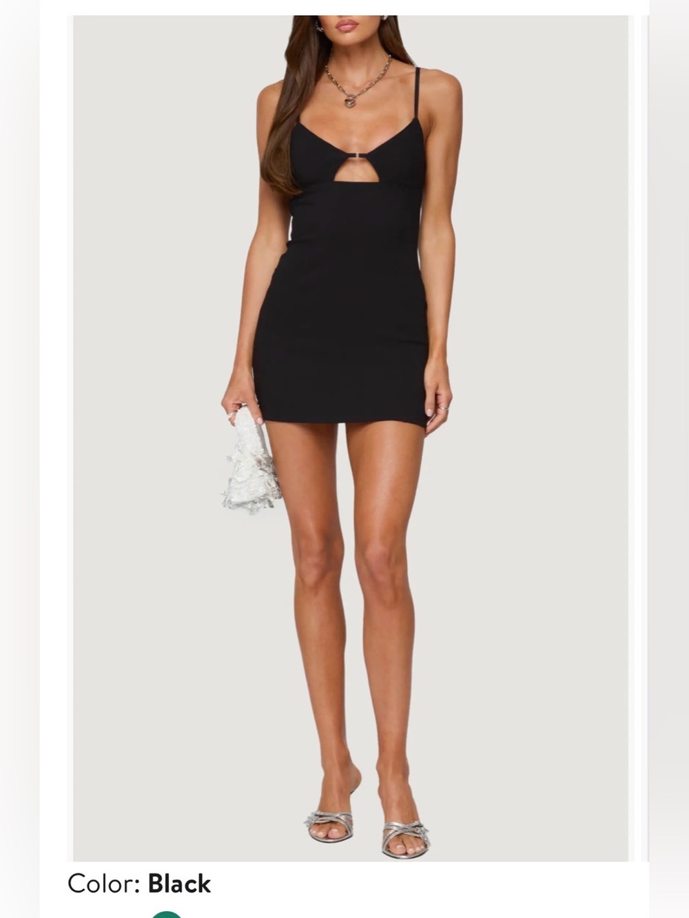 Edikted Callum Cut Out Mini Dress NWT